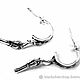 Серьги из серебра Револьверы BBE34-01. Серьги классические. Blacksilver. Интернет-магазин Ярмарка Мастеров.  Фото №2