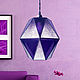 Hanging Geometric Purple Glass Lamp. Ceiling and pendant lights. tiffanarium (Tiffanarium). Online shopping on My Livemaster.  Фото №2