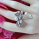 Серебряное кольцо с жемчугом. Кольца. Silvernewline. Ярмарка Мастеров.  Фото №4