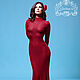 Платье "Lady in red" кружевное. Платья. JULINA. Интернет-магазин Ярмарка Мастеров.  Фото №2