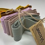 Материалы для творчества handmade. Livemaster - original item Braid: Viscose colored garters. Handmade.