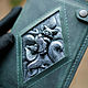 Wallet made of leather 'Serenity'. emerald. Wallets. WoobbyArt. My Livemaster. Фото №5