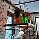 Барный подвес на цепях, барная полка ручной работы. Кухонная мебель. Кузня fiere_work. Ярмарка Мастеров.  Фото №4