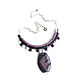 Necklace made of natural stones 'Lilac Night' black necklace, Necklace, Moscow,  Фото №1