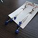Silver and sapphire earrings. Earrings. Shop. My Livemaster. Фото №4