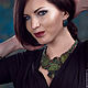 Necklace 'Emerald luxury' serpentine. Necklace. AZOZA. Online shopping on My Livemaster.  Фото №2