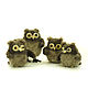 Order Owl made of wool and 4 5cm. Dolls Elena Mukhina. Livemaster. . Stuffed Toys Фото №3