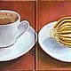 Диптих маслом "Аромат кофе". Картины. Тумасян Ашхен. Интернет-магазин Ярмарка Мастеров.  Фото №2