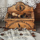 Tea box chest with linen bags and spoon ' Tea room', Houses, ,  Фото №1