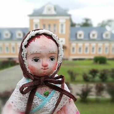 Куклы и игрушки ручной работы. Ярмарка Мастеров - ручная работа Мусенька, барышня в старинном стиле). Handmade.