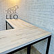 Стол угловой лофт из дуба LF-817. Столы. Leo-loft. Ярмарка Мастеров.  Фото №4