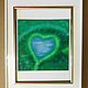 Order Oil pastel painting of the lake in the form of a heart'In Italian'»280h280mm. chuvstvo-pozitiva (chuvstvo-pozitiva). Livemaster. . Pictures Фото №3