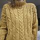 Soft sweater with baby alpaca braids. Sweaters. svetlana-sayapina. My Livemaster. Фото №4