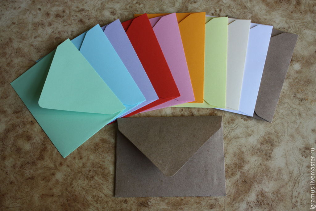Как сделать конверт из бумаги а4 своими руками. Оригами для письма из листа без клея