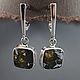Заказать Метеоритные серьги метеорит Сеймчан Meteorite Seymchan Earrings. MeteoriteArt. Ярмарка Мастеров. . Серьги классические Фото №3