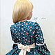 Платье " Княжна" принт Цветы в изумруде. Платье. Little___dress. Ярмарка Мастеров.  Фото №5
