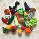 Knitted vegetables, Doll food, Moscow,  Фото №1