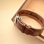 Украшения handmade. Livemaster - original item Men`s leather bracelet. Handmade.