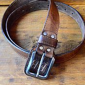 Pouch belt genuine leather
