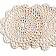 Order Beige knitted napkin for plates 24 cm. BarminaStudio (barmar). Livemaster. . Hot stand Фото №3