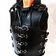 Heavy leather motorcycle jacket. Mens vests. Leather Vest. Online shopping on My Livemaster.  Фото №2