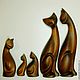 Sculpture of a cat 'Family Koshkin'. Figurines. Wooden cats-Alexander Savelyev. My Livemaster. Фото №6