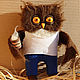 Owl rough morning toy. Stuffed Toys. handmade toys by Mari (handmademari). Online shopping on My Livemaster.  Фото №2