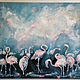 Flamingo oil painting. Pictures. Viktorianka. My Livemaster. Фото №5