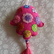 Сувениры и подарки handmade. Livemaster - original item Decoration: Hamsa pendant, Fatima hand,10h25 cm. Handmade.