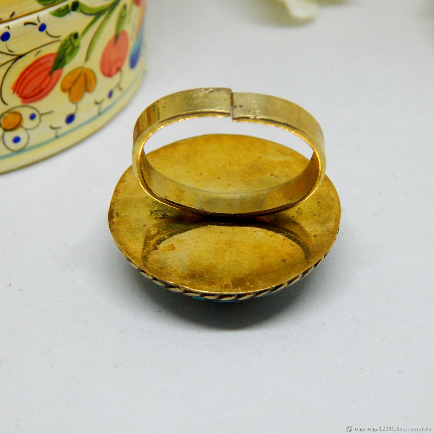 Кольцо для пуфа из латуни