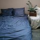 Bed linen set Steel. Turkish satin Suite. 100% cotton. Bedding sets. Strochkastudio. Online shopping on My Livemaster.  Фото №2