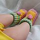 Knitted booties for girls. gift newborn, Babys bootees, Tyumen,  Фото №1