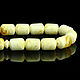 Rosary from NAT. amber 33 barrel beads, white (landscape)40cm(10h12mm), Rosary bracelet, Kaliningrad,  Фото №1