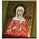 ГАЛИНА КОРИНФСКАЯ мученица именная рукописная икона с чеканкой. Иконы. Ирина Макарова. Интернет-магазин Ярмарка Мастеров.  Фото №2