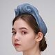 Заказать Sombreros: sombrero de cóctel 'Azul barroco'. EDIS | дизайнерские шляпы Наталии Эдис. Ярмарка Мастеров. . Hats1 Фото №3