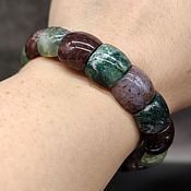 Украшения handmade. Livemaster - original item Natural stone moss agate is a wonderful bracelet. Handmade.