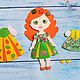 Игровой набор "Одень куклу-4 сезона". Игровые наборы. Развивашки от Кудряшки. Ярмарка Мастеров.  Фото №5