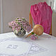 Order Tablecloth square 140cm, linen, strojeva embroidery, heirloom. EmbroideryINNAI. Livemaster. . Tablecloths Фото №3
