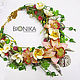 Necklace with flowers made of polymer clay and the strings 'Hawaiian vacations', Necklace, Voronezh,  Фото №1