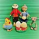 Puppet theatre: Knitted toys, fairy tale characters, little red hen. Puppet show. elenka12. My Livemaster. Фото №4