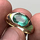 Order Men's Gold Ring with Emerald (2,12ct) Handmade Ring. Bauroom - vedic jewelry & gemstones (bauroom). Livemaster. . Rings Фото №3