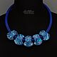 Stylish Accent Necklace Blue (705) (378) Designer Jewelry. Necklace. Svetlana Parenkova (parenkova). My Livemaster. Фото №5