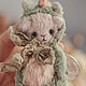 Дракон. Тедди Котенок 8 см/ Teddy Cat (Kitten). Мишки Тедди. Cozy Josie. Интернет-магазин Ярмарка Мастеров.  Фото №2