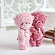 Pink Teddy bear marshmallow baby. Stuffed Toys. Natalie crochet flowers. My Livemaster. Фото №4