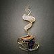 Brooch 'A cup of coffee?', Bead bracelet, St. Petersburg,  Фото №1