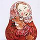  «Девочка с лисичкой». Матрешки. Mariya Voronina Matryoshka. Интернет-магазин Ярмарка Мастеров.  Фото №2