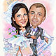 Cartoon wedding (digital). Caricature. ArtFairy Portrets and Caricatures (artfairy). Online shopping on My Livemaster.  Фото №2