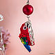 Asymmetric earrings ' macaw Parrots'. Miniature birds. Earrings. Coffeelena. My Livemaster. Фото №4