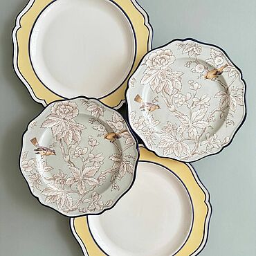 Посуда ручной работы. Ярмарка Мастеров - ручная работа Набор тарелок на две персоны. Handmade.