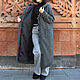 Coat: Knitted coat lined with Wet Asphalt, Coats, Yerevan,  Фото №1